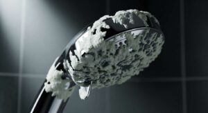 Słuchawka prysznicowa pełna kamienia? Trik z woreczkiem, który ją czyści sam