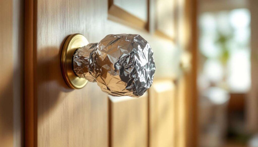 Zaskakujący powód, dla którego coraz więcej domów stosuje folię aluminiową na klamkach
