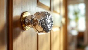 Zaskakujący powód, dla którego coraz więcej domów stosuje folię aluminiową na klamkach