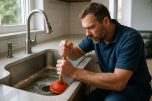 Zatkany odpływ: hydraulik zdradza sposób bez chemii, który działa w kilka sekund