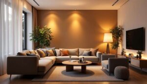 Zmiana czasu 2026 i oświetlenie w domu — ile lumenów naprawdę potrzebuje salon według normy PN-EN 12464