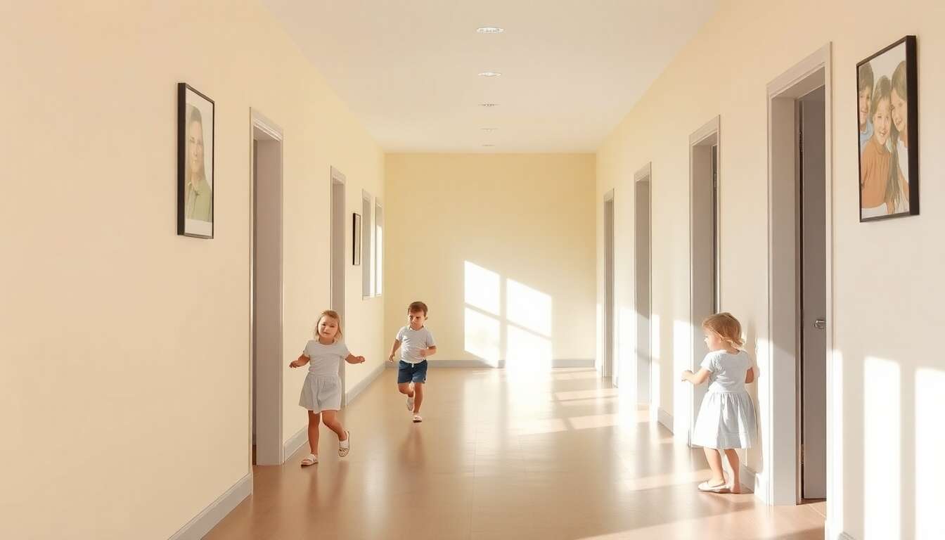 Mise en situation : un couloir familial au quotidien