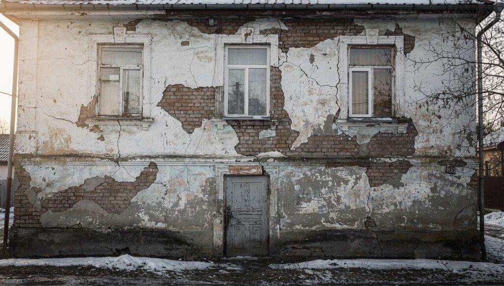 Tynk na elewacji odchodzi płatami po zimie? Baumit wyjaśnia, kiedy wystarczy naprawa punktowa