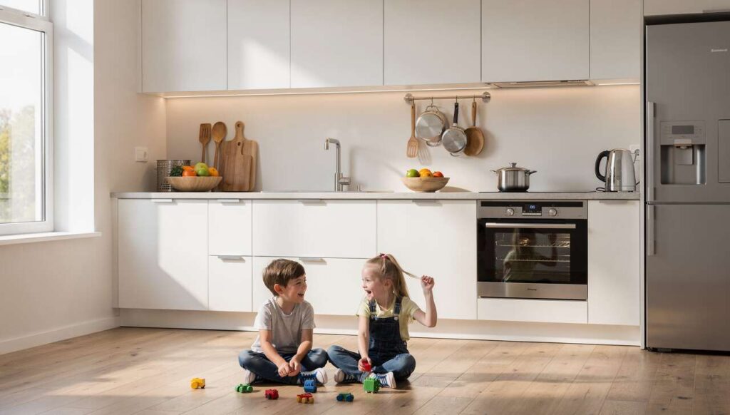 Śnieżka wypuściła farbę odporną na szorowanie: test w kuchni z dwójką dzieci po 6 miesiącach