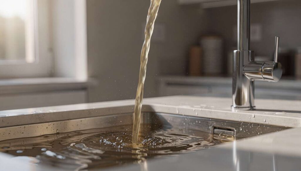 Brudna woda z kranu po zimie: sanepid wyjaśnia, kiedy to norma, a kiedy trzeba powiadomić wodociągi!