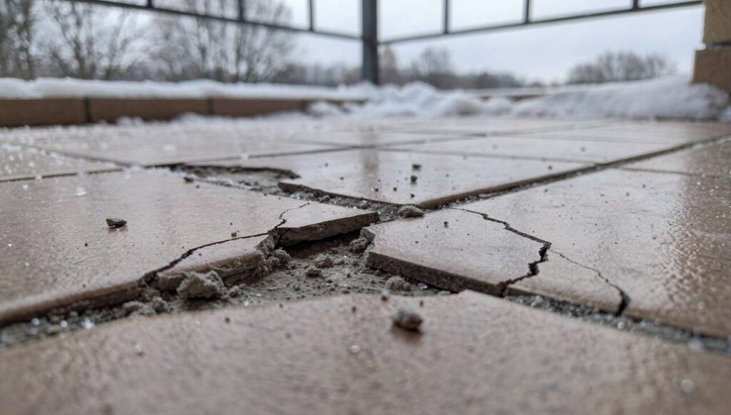 Fugi na balkonie kruszeją po mrozie: Atlas tłumaczy, jak je naprawić bez skuwania płytek