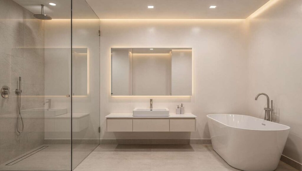 Zabudowa z płyt g-k w łazience: Rigips podaje maksymalną wilgotność, powyżej której płyta się odkształca