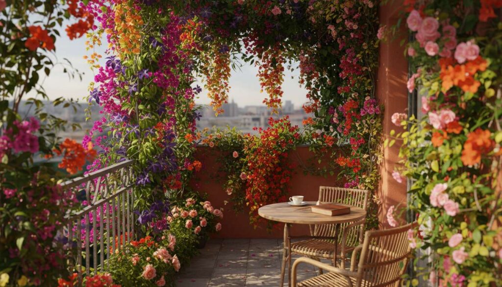 Mały balkon, wielki efekt: ta pnąca miniaturowa bylina robi ścianę z kwiatów
