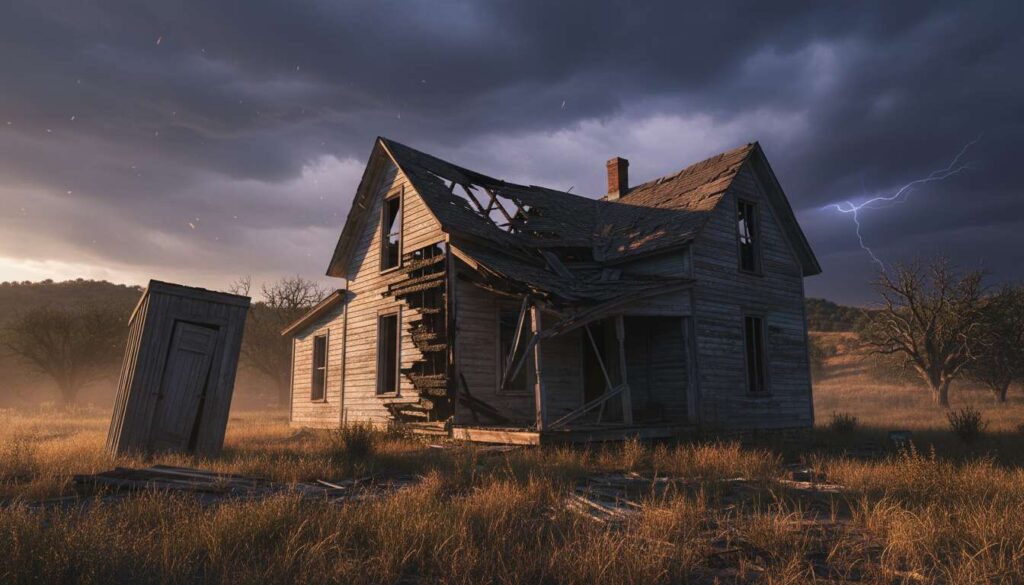 Było tak: dom bez wody, z wychodkiem, uszkodzony od pioruna. Zakasali rękawy